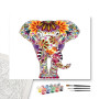 Contenu du kit - Éléphant Mandala Floral
