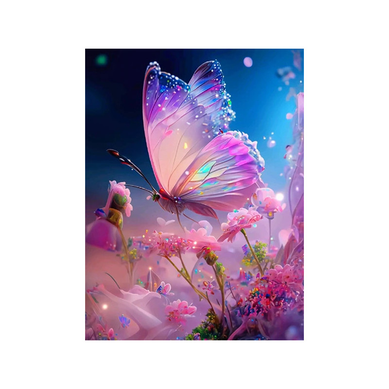 Resultat final du tableau Papillon Enchanteur