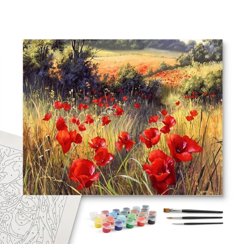Contenu complet du kit Coquelicots Sauvages | Liberté Écarlate