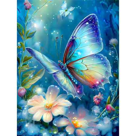 Papillon Émeraude Peinture Par Numéro Papillons