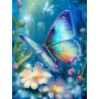 Papillon Émeraude Peinture Par Numéro Papillons