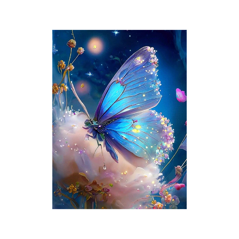 Resultat final du tableau Papillon Azur