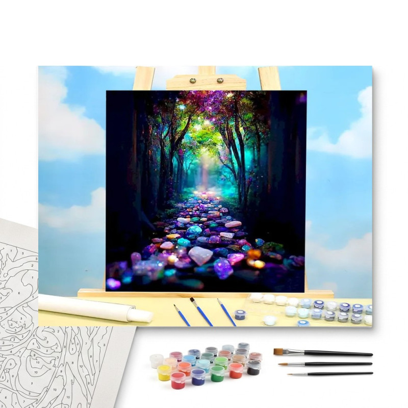 Contenu complet du kit Sentier des Cristaux Enchantés