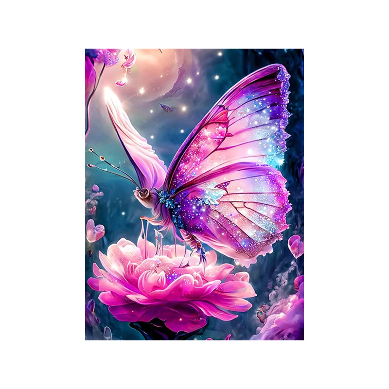 Resultat final du tableau Papillon Améthyste