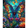 Papillon Vitrail Peinture Par Numéro Papillons