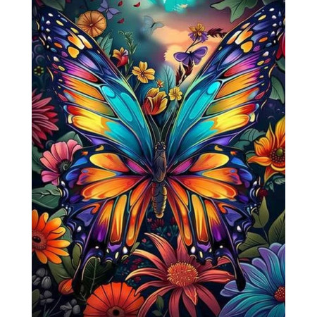 Papillon Kaléidoscope Peinture Par Numéro Papillons
