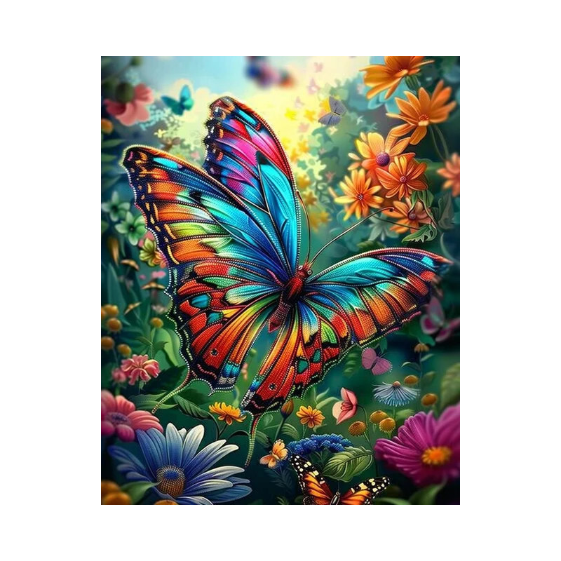 Resultat final du tableau Papillon Rainbow