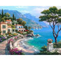 Villa Paradisiaque au bord de la Méditerranée Peinture par Numéro Paysages