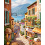 Ruelle Pittoresque au Bord du Lac Peinture par Numéro Paysages