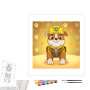 Contenu du kit peinture par numero Rubble