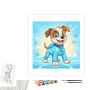 Contenu du kit peinture par numero Tuck