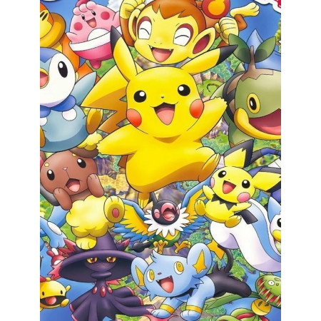 Peinture par Numéro Pikachu et ses Amis de Sinnoh