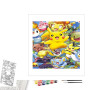 Contenu du kit peinture par numéro Pikachu et ses Amis de Sinnoh