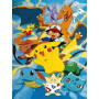 Peinture par Numéro Sacha, Pikachu et ses Pokémon de Légende