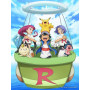 Peinture par Numéro Sacha et Pikachu avec la Team Rocket en Montgolfière