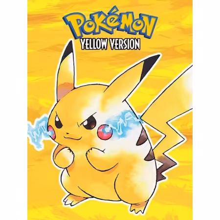 Peinture par Numéro Pokémon Version Jaune : Affiche Rétro