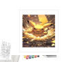 Contenu du kit peinture par numéro L'Éclair Bondissant de Pikachu
