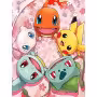 Peinture par Numéro Ronde des Pokémon et Fleurs de Cerisier