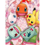Peinture par Numéro Ronde des Pokémon et Fleurs de Cerisier