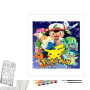 Contenu du kit peinture par numéro Affiche Pokémon : Gotta Catch 'Em All