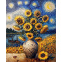 Peinture par Numéro Vase de Tournesols d'Été