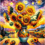 Peinture par Numéro Harmonie de Tournesols Lumineux