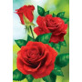 Peinture par Numéro Éclat de Roses Rouges Fraîches