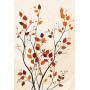 Peinture par Numéro Silhouette de Feuilles d'Automne