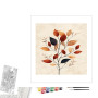 Contenu du kit peinture par numéro Rêve de Botanique Pastel
