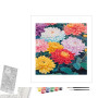 Contenu du kit peinture par numéro Douceur de Pivoines et Œillets