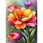 Peinture par Numéro Bouquet Champêtre de Fleurs des Champs