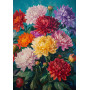 Peinture par Numéro Bouquet de Pivoines Dorées