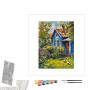 Contenu du kit peinture par numéro Chemin Fleuri de Provence