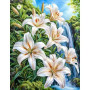 Peinture par Numéro Bouquet de Lys et Amaryllis