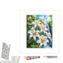 Contenu du kit peinture par numéro Bouquet de Lys et Amaryllis