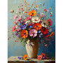 Peinture par Numéro Éclat Floral de Fleurs Sauvages