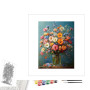 Contenu du kit peinture par numéro Douceur de Marguerites de Printemps