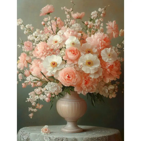 Peinture par Numéro Symphonie de Pivoines Sauvages