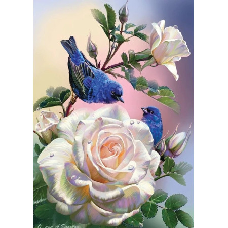 Peinture par Numéro Bouquet de Roses Romantiques
