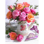 Peinture par Numéro Éclat de Roses de Jardin