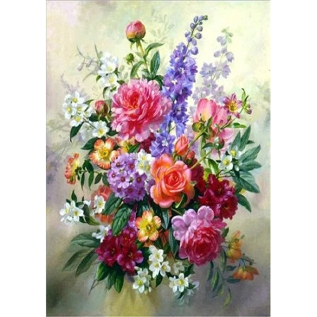 Peinture par Numéro Poésie de Pivoines d'Été
