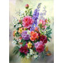 Peinture par Numéro Poésie de Pivoines d'Été
