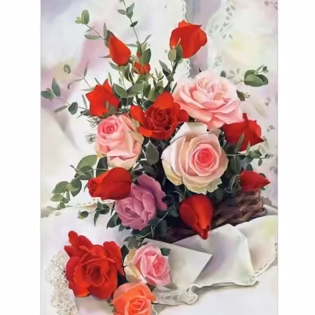 Peinture par Numéro Éclat de Pivoines Flamboyantes