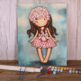 Gorjuss : La Princesse aux Cygnes et son Chapeau Fleuri Peinture Par Numéro Gorjuss