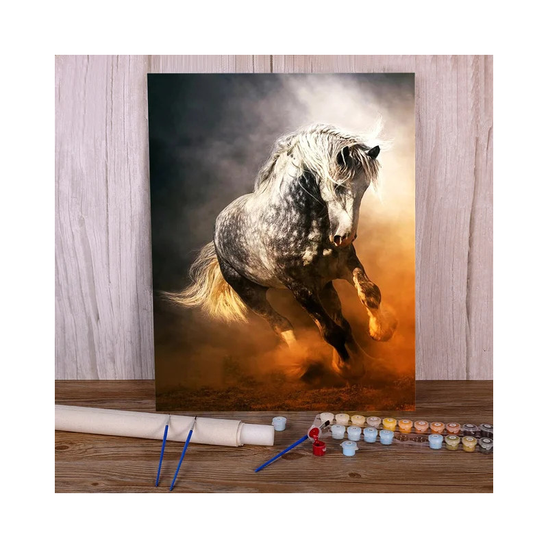 Resultat final du tableau Le Cheval Ibérique au Galop Solaire