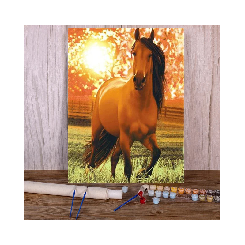 Resultat final du tableau Cheval des Prairies Paisible