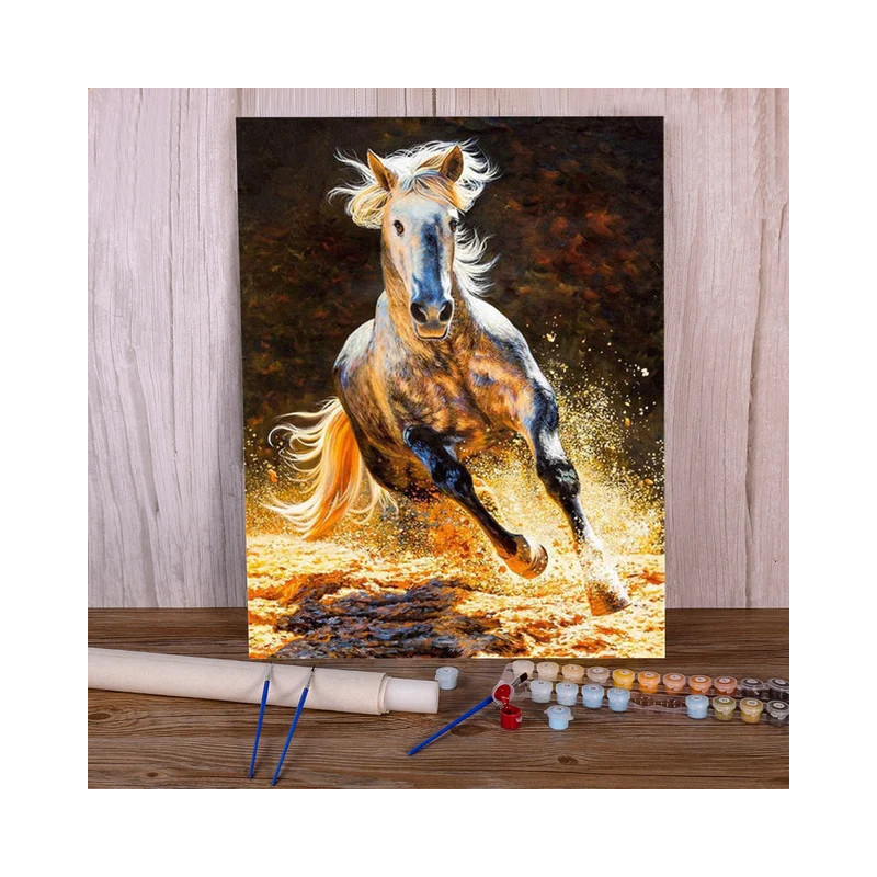 Resultat final du tableau Cheval Ruade Ardente