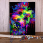 Yorkshire Terrier Pop Art Néon Peinture Par Numéros Chiens