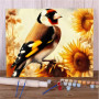 Chardonneret & Tournesols Peinture Par Numéro Oiseaux