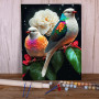 Oiseaux Flamboyants & Pivoine Peinture Par Numéro Oiseaux